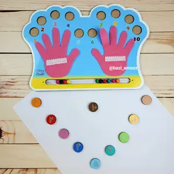 پازل شمارش اعداد چوبی _ انگشت شمار