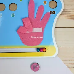 پازل شمارش اعداد چوبی _ انگشت شمار