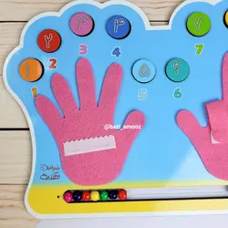 پازل شمارش اعداد چوبی _ انگشت شمار