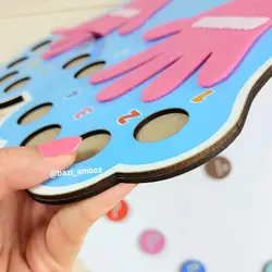 پازل شمارش اعداد چوبی _ انگشت شمار