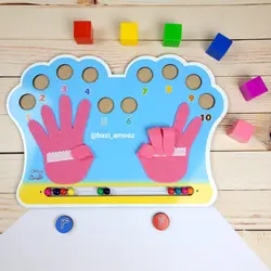 پازل شمارش اعداد چوبی _ انگشت شمار