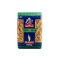 ماکارونی پنه سبزیجات 500 گرم زر ماکارون