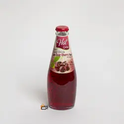 نوشیدنی تخم شربتی با طعم آلبالو هات گلدن 300 میلی لیتری