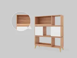 کتابخانه پازلی متحرک مدل نیکان