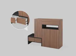 جاکفشی مدرن نشیمن دار مدل سارینا