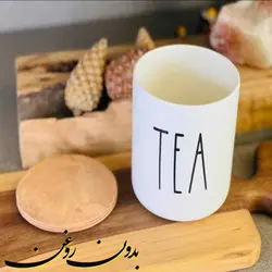 بانکه سرامیکی استوانه ای طرح تکست