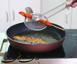 انبر سرخ کن و روغن گیر