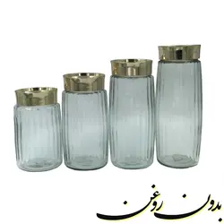 بانکه شیشه ای طرح خطی مدل 4