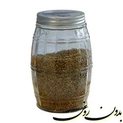 بانکه شیشه ای طرح بشکه مدل 4