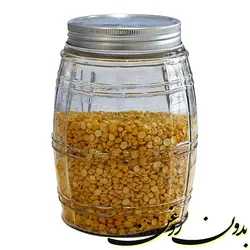 بانکه شیشه ای طرح بشکه مدل 4