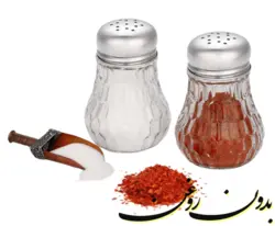 نمکدان شیشه ای طرح کندو