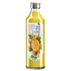 آبمیوه شیشه ای زردآلو مجتبی 330 سی سی