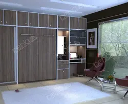 تخت تاشو دونفره عمودی کد BW-21100Vertical double wall bed BW-21100