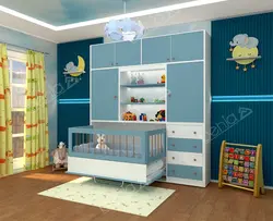 تخت تاشو نوزاد افقی کد BW-10103baby wall bed bw10103