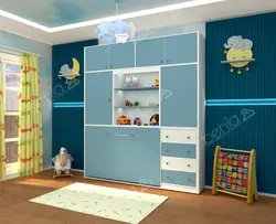 تخت تاشو نوزاد افقی کد BW-10103baby wall bed bw10103