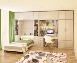 تخت تاشو یک نفره عمودی کد BW-11101Vertical single wall bed BW-11101