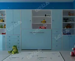 تخت خواب تاشو نوزاد افقی BW-10117baby wall bed BW-10117