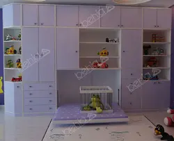 تخت خواب تاشو نوزاد افقی کد BW-10111baby wall bed BW-10111