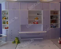 تخت خواب تاشو نوزاد افقی کد BW-10111baby wall bed BW-10111