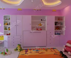 تخت خواب تاشو نوزاد افقی کد BW-10112baby wall bed BW-10112