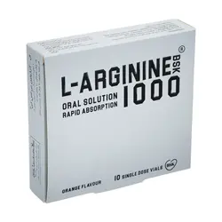 ویال ال آرژنین 1000 میلی گرم بنیان سلامت کسری بسته 10 عددی