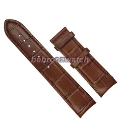 بند ساعت مچی فیکس مردانه چرم طبیعی G.G.K طرح دار قهوه ای سیر سایز 22