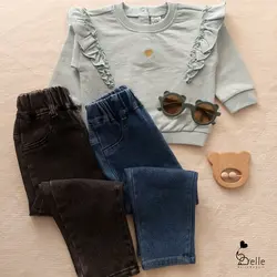 شلوار لی مام فیت وارداتی 👖