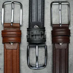 کمربند چرمی مردانه مدل داغی وسط