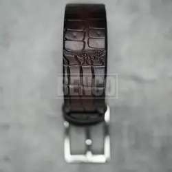 کمربند چرمی مردانه مدل سنگی