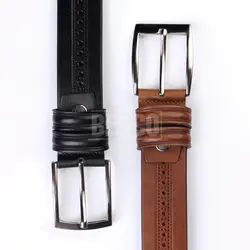 کمربند چرمی مردانه مدل وسط طرح