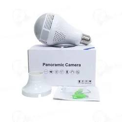 دوربین لامپی سیم کارت خور 4g-LTE360 4G LTE Panoramic Bulb Wifi Camera Light Bulb HD 1080P Security IP Camera Fisheye Surveillance CCTV Security V380 APP