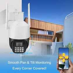 دوربین مینی اسپید دام وای فای پرژکتوردار پنج مگاپیکسل V3805mp wifi ptz mini speed dome v380pro