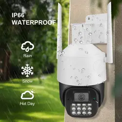دوربین مینی اسپید دام وای فای پرژکتوردار پنج مگاپیکسل V3805mp wifi ptz mini speed dome v380pro