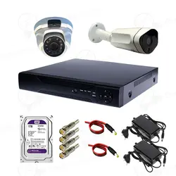 پکیج دوربین مداربسته دو دوربین ویژه اماکن مسکونی و مغازهCCTV AHD DIOMOND Package MODE1CCTV AHD diomond Package mode1
