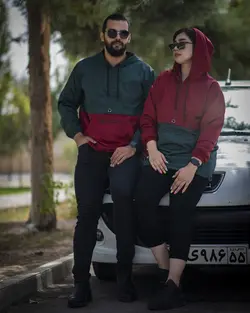 ست هودی بارانی مردانه و زنانه D111 و D705 برساد