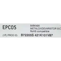 وریستور S05K420 420VAC-680VDC 5MM EPCOS