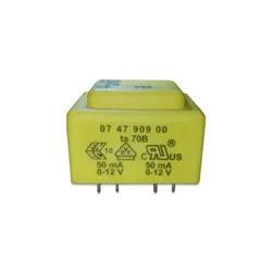 ترانس TRANS E3011057 230VAC-2*12V 1.2VA-50MA