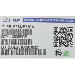 دیود P6SMB12CA DIODE TVS 12V-600W DO-214AA LGE