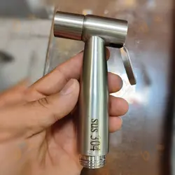 شات آف توالت استیل مات – براکت فشاری