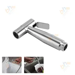 شات آف توالت استیل مات – براکت فشاری