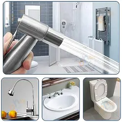 شات آف توالت استیل مات – براکت فشاری