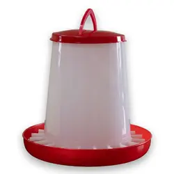 سطل دانخوری سفید6کیلویی قفلی6 kg white feeding bucket with lock