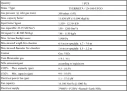 مشعل ترمتا مدل LN-100-UFGOThermeta LN-100-UFGO burner