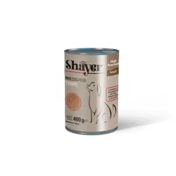 کنسرو سگ شایر با طعم سیرابی پته 400 گرم