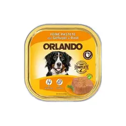 غذای کاسه ای سگ Orlando اورلاندو مدل Poultry & Beef وزن 300 گرم