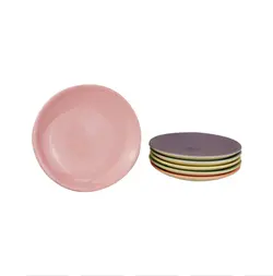 بشقاب پیش دستی سرامیک رنگی درجه 1(6 عددی)