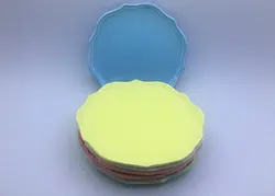 بشقاب پیش دستی لب کنگره رنگی سرامیکی