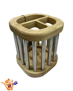 جا قاشق چنگال چوب فلز 661067hayllo
