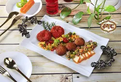 دیس چینی دسته پیوتر مستطیلی گود لبه دالبر سایز بزرگ