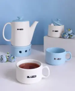 ست قوری و قندان و فنجان طرح برج